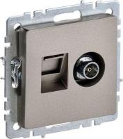 Розетка телевизионная IEK Brite BR-AK20-1-K37