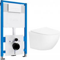 Унитаз подвесной Lauter Sulzdorf с микролифтом и кнопкой смыва 219702HD (белый/белый)