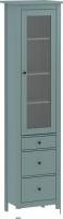 Шкаф-витрина Mio Tesoro Сага 50 2.08.07.120.6 (темно-бирюзовый)