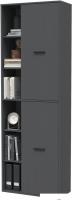 Шкаф распашной Интерлиния Skill-22 (2) (антрацит/антрацит)