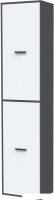 Шкаф распашной Интерлиния Skill-21 (2) (антрацит/белый)