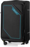 Чемодан-спиннер Solier STL2240 (M, черный/зеленый)