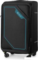 Чемодан-спиннер Solier STL2240 (XL, черный/зеленый)