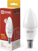 Светодиодная лампочка In Home LED-СВЕЧА-VC 11 Вт 230В Е14 3000К 1050 Лм