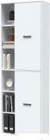 Шкаф распашной Интерлиния Skill-22 (2) (белый/белый)