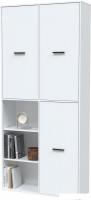 Шкаф распашной Интерлиния Skill-20 (3) (белый/белый)