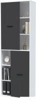 Шкаф распашной Интерлиния Skill-22 (2) (белый/антрацит)