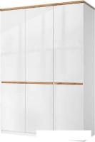 Шкаф распашной Anrex Taurus 3DG H (белый/дуб вотан)