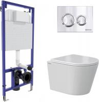 Унитаз подвесной Berges Wasserhaus Vita Rimless 043377 (с сиденьем)