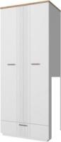 Шкаф распашной Anrex Mateo 2DG1S (белый/дуб наварра)
