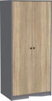 Шкаф распашной Mio Tesoro Мини 2 двери 2.07.01.030.13 (серый/сонома)
