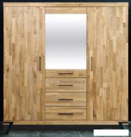 Шкаф распашной Диприз Flevers Д.70052 (дуб/натуральный)