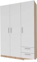 Шкаф распашной Stolline Илга 3-х дверный с ящиками СТЛ.415.01 (дуб сонома/белый)