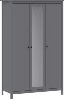 Шкаф распашной Mio Tesoro Сага 3 двери с зеркалом 2.08.01.040.4 (серый)