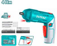 Электроотвертка Total TSDLI04425 (с 1-им АКБ, кейс)