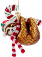 Елочная игрушка Kurt S. Adler Ленивец с леденцом NBX0066