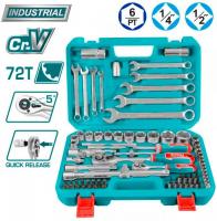 Универсальный набор инструментов Total THT421802 (82 предмета)