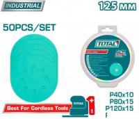 Набор шлифкругов Total TAC125050 (50 шт)