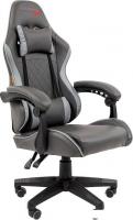 Игровое (геймерское) кресло CHAIRMAN CH28 (экокожа, черный/серый)
