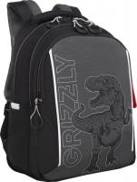 Школьный рюкзак Grizzly RB-552-4 (черный/серый)