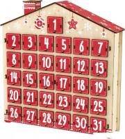 Адвент-календарь Woody Дом цветной на 31 день 05667