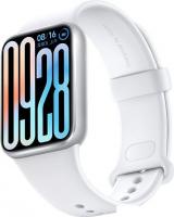 Фитнес-браслет Xiaomi Smart Band 9 Pro M2401B1 (серебристый, с белым силиконовым ремешком, междунаро