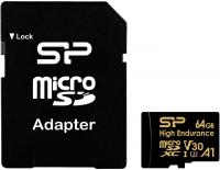 Карта памяти Silicon-Power Golden Series High Endurance microSDXC SP064GBSTXDV3V1HSP 64GB (с адаптер