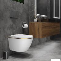 Унитаз подвесной Roxen Antares Gold 530110-01G Rimless Soft Close