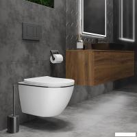 Унитаз подвесной Roxen Antares Black 530110-01B Rimless Soft Close