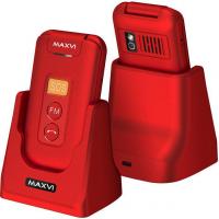 Кнопочный телефон Maxvi E5 up (красный)