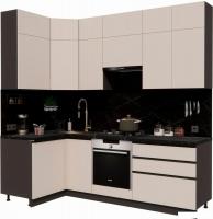 Готовая кухня ВерсоМебель Эко Премиум 1.2x2.4 левая (кашемир/ст. тунис)
