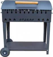 Мангал для дачи Вулкан Гриль XL 5 мм на колесах