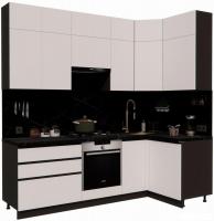 Готовая кухня ВерсоМебель Эко Премиум 1.2x2.4 правая (белый фасадный/ст. тунис)