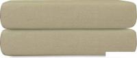Постельное белье Tkano Essential TK24-FS0039 на резинке (бежевый/серый)