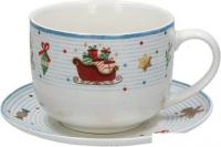 Чашка Andrea Fontebasso New Milk & Coffee Christmas Time. Санки NL6856EM250
