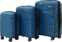 Комплект чемоданов Pride РР-201 (3шт, синий)