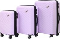 Комплект чемоданов Pride РР-202 (3шт, сиреневый)