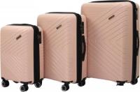Комплект чемоданов Pride РР-202 (3шт, кремовый)