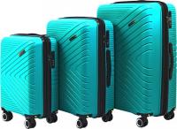 Комплект чемоданов Pride РР-202 (3шт, бирюзовый)