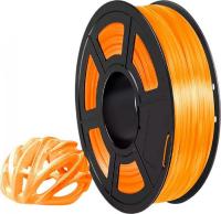 Пластик NV Print NV-3D-TPU-TRANS-ORANGE (1.75мм, 500г, прозрачный/оранжевый)
