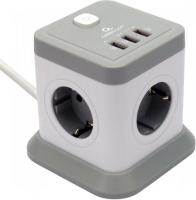 Сетевой фильтр Cablexpert TWR-4-U3-W-2