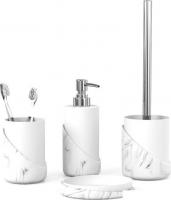 Аксессуары для ванной и туалета FORA Marble Light (4 предмета)