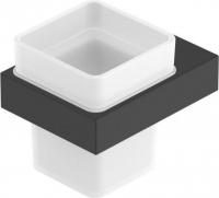 Стакан для зубной щетки и пасты Cezares SLIDER-TUMS-NOP (черный матовый)