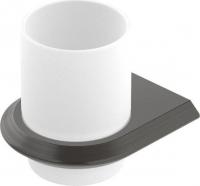 Стакан для зубной щетки и пасты Cezares LINER-TUMS-GM (оружейная сталь)