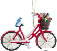 Елочная игрушка Kurt S. Adler Птичка на велосипеде E0757