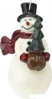 Фигурная свеча Tkano New Year Essential Festive snowman TK24-NY_CND0009 (белый/красный)