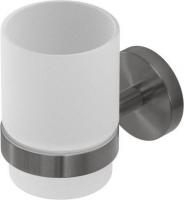 Стакан для зубной щетки и пасты Cezares RELAX-TUMS-GM (оружейная сталь)