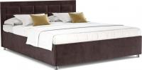 Кровать Мебель-АРС Версаль 140 (бархат шоколадный Star Velvet 60 Coffee)