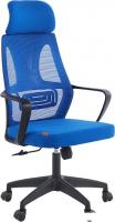 Офисное кресло CHAIRMAN CH636 (ткань, черный пластик/синий)