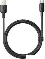 Кабель Baseus Silky Series Fast Charging Cable USB to Type-C 100W (1 м, черный)